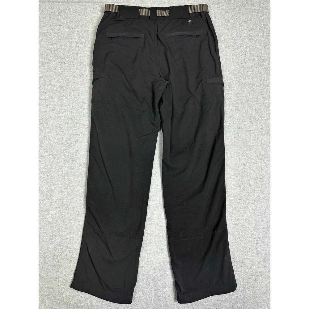 RailRiders X-Treme Adventure Pants Mens S Black Belted Technical Nylon Outdoor